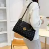 Fornecimento ao vivo Venda Direta da Fábrica Nova Moda bordado losango retrô fio bolsa de ombro único transversal popular na internet para passear