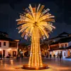Instalação de Arte Luminosa Tendência Estilo Neon em Formato de Fogos de Artifício para Ruas Comerciais, Praças, Feiras Noturnas e Pontos Populares de Fotos