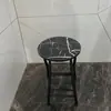 Cadeira de jantar, cadeira dobrável, banqueta, cadeira com encosto, portátil, para uso doméstico, moderna, minimalista, elegante, criativa, banqueta redonda, cadeira, cadeira de restaurante