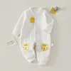 Mono de Algodón Delgado Caliente para Bebé 40g, Pelele Acolchado para Bebé, Sin Costuras de Manga Larga para Recién Nacido, Traje de Exterior para Gatear de Primavera y Otoño