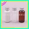 Botella de aluminio blanco transparente, botella de 40 ml para aceite esencial, botella para loción, botella de 40 ml para cebo, botella de recarga para champú, botella para desmaquillante