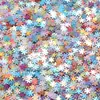 Copo de nieve de PVC no poroso estrella de cuatro puntas pieza brillante arte de uñas accesorios para ropa hecho a mano DIY juguetes para niños manualidades bolsa de materiales