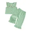 Conjunto de Verano para Niñas de Amazon Estilo Coreano Elegante Delgado 2026 Ropa de Verano de Moda para Niñas Conjunto de Dos Piezas