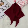 Bufanda Triángulo Versátil de Color Sólido Nueva Moda Otoño e Invierno para Mujer Bufanda Pequeña Bufanda Triángulo de Gama Alta Bufanda Protectora para el Cuello Amigable con la Piel