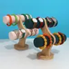 Moda nuevo brazalete reloj joyería almacenamiento expositor de pie de doble capa de franela soporte para pulseras mostrador exhibición puesto de mercado nocturno