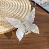 Pinza de sirena fantasma estilo coreano, gran pinza de tiburón de imitación de ácido acético, horquilla dulce, accesorio para el cabello, tocado de alta gama para mujeres.