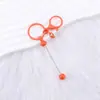 Nuevo Llavero de Cuentas DIY Llavero Metálico Colorido Colgante para Cubierta de Teléfono Móvil y Auriculares Lindo Llavero de Cuentas