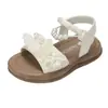 Sandalias Infantiles Estilo Princesa 2026 Nuevo Estilo Niñas Suela Suave Antideslizantes Verano Encaje Mariposa Zapatos Casuales de Perlas para Niñas