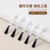 Pintauñas reemplazo pincel nuevo doble cabezal varilla madera maciza desmontable cabezal pincel multifuncional juego herramienta