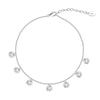 Colección de Tobilleras Huasheng Jewelry Plata S925 Circonita Accesorios Tobilleras Europeas y Americanas de Venta Caliente Joyería de Verano Al por Mayor