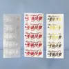 Pegatinas de Marca de Agua Mágica para Nochebuena Pegatinas de Decoración de Manzana Navideña para Regalos Pegatinas de Feliz Navidad