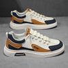 Zapatillas Casuales de Exterior Bloque de Color 2026, Zapatos de Moda de Caña Baja con Cordones Tendencia, Zapatos Planos Estilo Coreano para Viajes Juveniles para Hombre