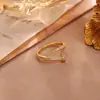 Anillo Nuevo de Zirconia Micro-Pavimentada Otoño e Invierno, Lujo Ligero, Cobre de Alta Gama Chapado en Oro Real, Anillo Abierto de Moda y Versátil para el Trabajo al por Mayor
