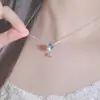 Collar Minimalista Personalizado de Plata de Doble Capa con un Toque Fresco y Lujoso, Colgante de Gota de Agua, Joyería de Cadena para Clavícula para Mujer