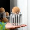 Tapa de Bola Tarro Sellado Almacenamiento de Granos de Café Tarro de Almacenamiento Creativo de Corcho Cocina Té Botella de Vidrio Resistente al Calor