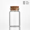 Frasco de vidro transparente de 37mm de diâmetro, rolha de madeira tipo baioneta, tubo transparente, frasco para chá perfumado, doce, sub-frasco, garrafa de desejos para jogar na água