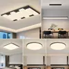 Lámpara de Sala de Estar Estilo Nórdico Minimalista Italiano Moderna Elegante Hogar Sala de Estar Lámpara Principal Rectangular Lámpara de Techo Paquete Luminarias