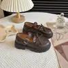 Zapatos Mary Jane para Niñas, Nuevo Estilo Universitario de Otoño, Suela Suave, Zapatos de Princesa, Zapatos Individuales Infantiles con Lazo, Zapatos Negros de Rendimiento