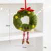 Cross-border novo produto criativo guirlanda elfo árvore de natal decoração pingente tecido boneco de gengibre presente de natal