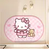 Alfombra Piso Linda de Hello Kitty, Absorbente de Agua para Baño, Fácil de Cuidar, Felpudo Antideslizante, Felpudo para Puerta de Ducha y Baño