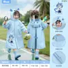 Impermeable Infantil Eav, Una Pieza, Impermeable de Cuerpo Completo, Engrosado, Resistente a la Tormenta, Adecuado para Niñas en Guardería y Niños en la Escuela