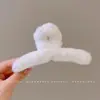 Elegante pinza grande para el pelo para mujer, nuevo pinza de tiburón de felpa 2026, pinza para el pelo de la parte trasera de la cabeza, accesorio para peinar el pelo
