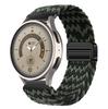 Fivela Magnética de Laço Pulseira de Relógio Trançada de Círculo Duplo Adequada para Relógios Samsung Huawei 20 22mm Pulseira de Pulso Magnética de Nylon