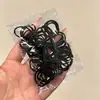 Simple liga para el pelo negra para niños, alta elasticidad, no daña el pelo, goma para el pelo para niñas y bebés, accesorio para el pelo de goma