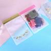 Bolsa de cremallera transparente esmerilada para ropa eva bolsa de embalaje para ropa interior calcetines guantes bolsa de almacenamiento de plástico autosellante