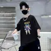 Camiseta de Manga Corta Estilo Coreano para Niños Modelo Nuevo 2026 para Niños Pequeños Camiseta de Algodón Puro Elegante de Dibujos Animados para Verano Camiseta de Moda