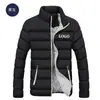 Casaco Acolchoado de Algodão Masculino Espesso Solto Casual Tendência Marca Inverno Versátil Bonito Quente Casaco Acolchoado de Algodão