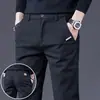 Moda Versátil Holgada Casual para Hombre, Pantalones Rectos Elásticos de Talla Grande de Negocios para Trabajo, Nueva Moda Primavera y Otoño 2026