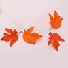 Simulación Hoja de Arce Amazon Otoño Decoración Halloween Rama Falsa Jardinería Hojas Hojas Falsas Bicolor
