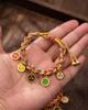 Cuerda de mano oculta de cinco vías tejida a mano del dios de la riqueza, viento oculto, para hacer dinero este año, cuerda roja, pulsera de estilo étnico para amantes, regalo