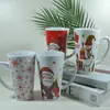 Exportar Presentes de Natal Boneco de Neve de Natal Caneca de Cerâmica Caneca de Café Caneca Reta Caneca para Leite Café da Manhã