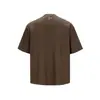 Yidao Vintage Verão 2026 Nova Camiseta Masculina de Manga Curta com Bordado de Letras Gola Redonda Pulôver Solto
