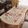 Mantel Individual Oval para Mesa de Comedor Estilo Francés, Impermeable, Resistente al Aceite, No Lavable, Blanco y Negro, Estilo Simple, Lujo Ligero, Sensación de Alta Gama, Mantel Redondo