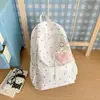 Mochila escolar para estudiantes de secundaria femeninas, mochila de lunares estilo coreano, alta apariencia para estudiantes de secundaria y universidad, gran capacidad, mochila ligera para el día a día