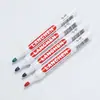 Canetas Brancas de Quatro Cores, Apagáveis e Fáceis de Limpar, Adequadas para Escritório, Treinamento, Ensino, Marcação, Canetas Apagáveis para Rabiscar com Ponta Redonda, Material de Papelaria