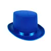 En stock actuación en escenario sombrero blanco lincoln sombrero blanco ceremonial sombrero mago sombrero lincoln actuación en escenario sombrero de copa