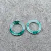 Anillo Auténtico de Jade con Textura de Hielo Flor Azul, Anillo Liso Unisex, Versátil, Suministro de Fábrica al por Mayor