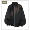 Macacão Jaqueta Casual Top Primavera Outono Gola Alta Retrô Americano Alto Magro Masculino Estilo Maduro Versátil Tendência Roupa Exterior