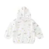 Chamarra Jingqi para Niños y Niñas, Ropa con Protección Solar para Bebés, Nueva Camisa Superior de Verano 2026 Delgada Transpirable para Aire Acondicionado