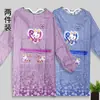 Avental de Moda Estilo Coreano Avental à Prova de Manchas e Óleo Macacão de Manga Longa Roupa de Uso Reversível para Adultos Avental de Cintura Avental de Cozinha à Prova de Óleo e Água