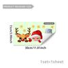 Adesivos Decorativos Luminosos de Papai Noel e Rena Desenho Animado para Parede de Fundo de Quarto e Sala de Estar Decoração de Casa Adesivos de Parede Autoadesivos Pvc