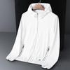 Ropa de protección solar para hombre verano seda de hielo UPF50 + protección UV delgada transpirable exterior hoja de arce protección solar piel gabardina hombre