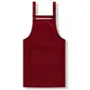 Diretamente do Fabricante, Novo Estilo Impermeável e Resistente a Óleo Avental de Algodão Ajustável com Suspensórios, Atacado em Estoque