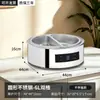 Fogão de Buffet em Aço Inoxidável, Fogão Elétrico para Pratos Quentes de Cantina, Panela Térmica Transparente com Tampa Articulada, Fogão de Aquecimento para Café da Manhã de Hotel