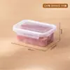 Caja Conservadora de Frescura, Caja de Almacenamiento para Refrigerador, Empaque Sellado de Grado Alimenticio para Especias, Calentable en Microondas, Congelación de Carne Fresca, Preparación y Organización de Alimentos