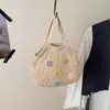 Bolsa Feminina Fresca com Recortes Estilo Coreano 2026 Nova Moda Versátil Bolsa de Compras Leve Bolsa Tote Casual Bolsa de Praia